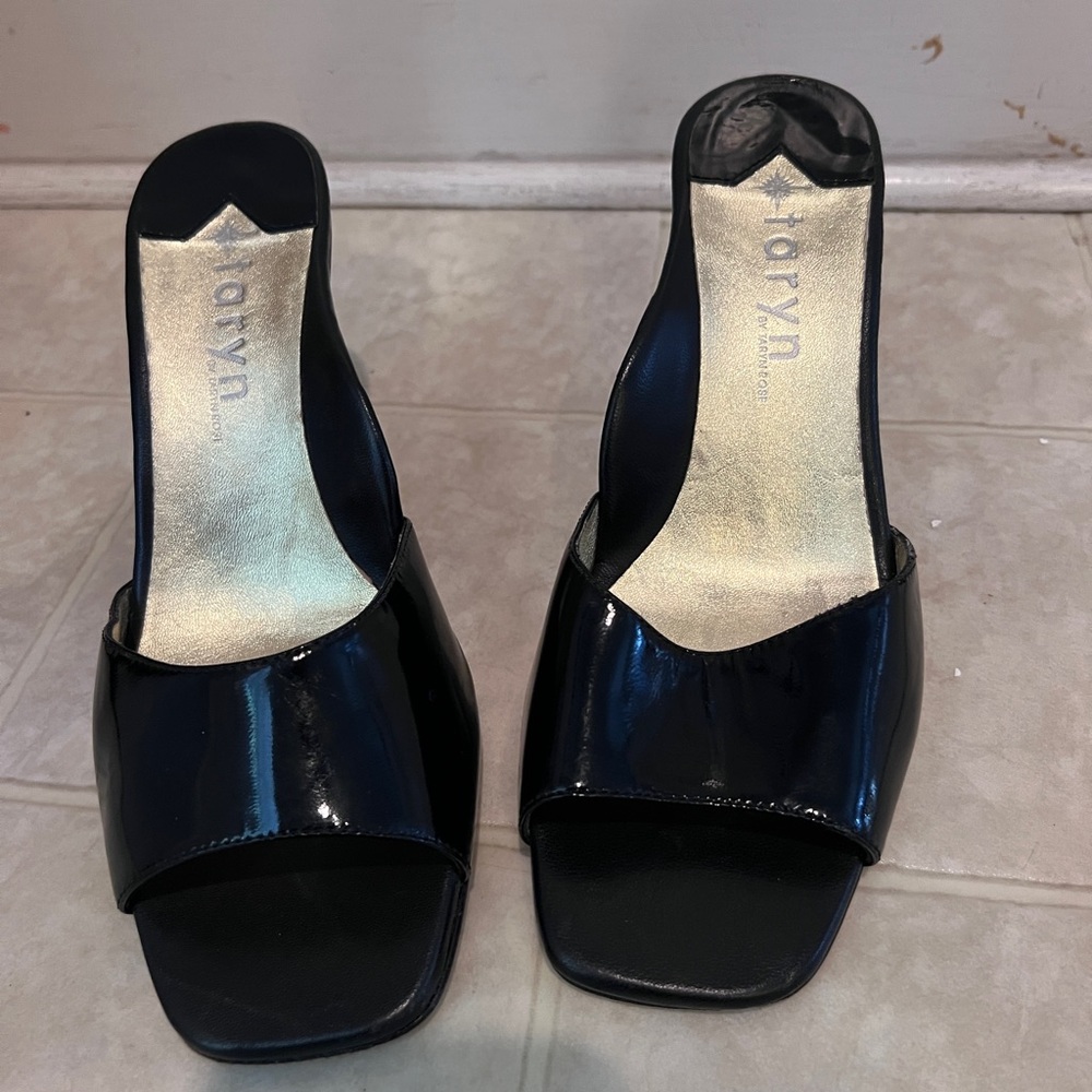 Taryn Rose black patent leather heels
